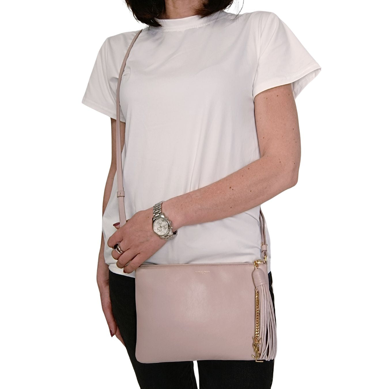 Saint Laurent borsa a tracolla modello camera Logo