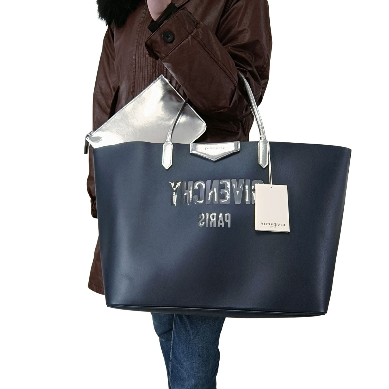 Givenchy borsa Antigona Shopping in Pelle bicolore