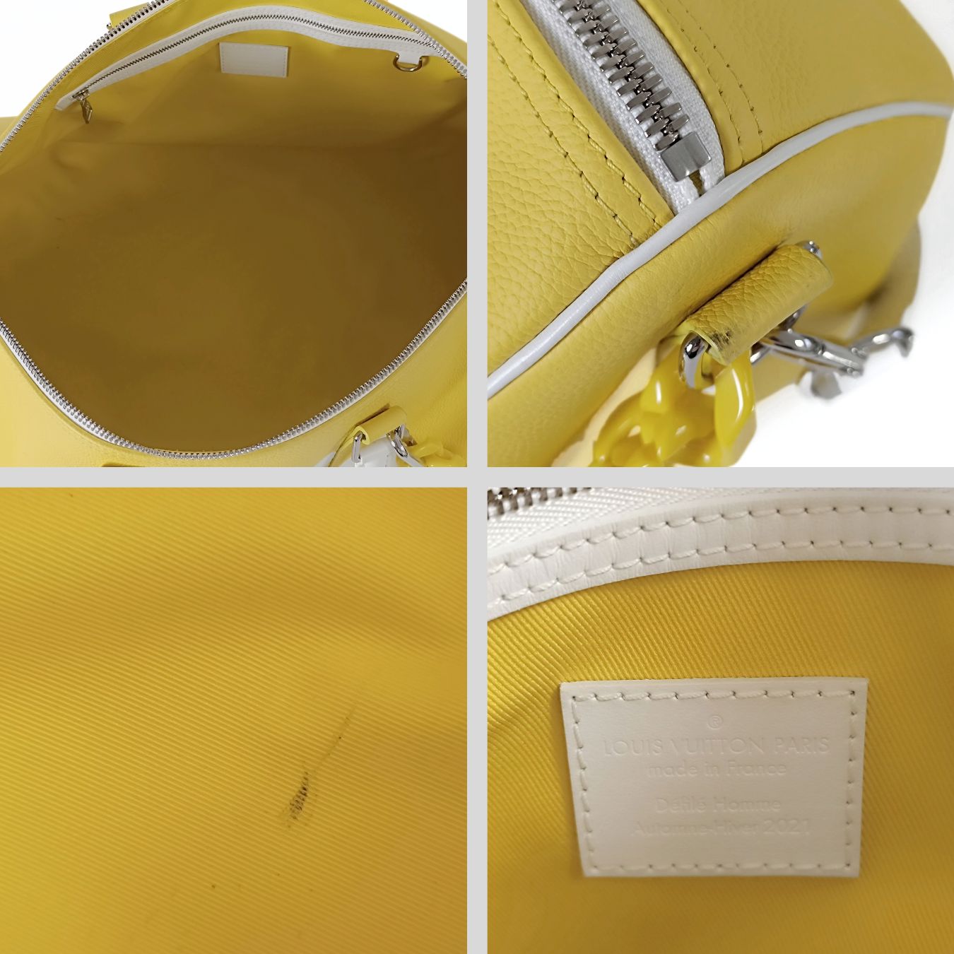 Louis Vuitton Keepall Everyday Virgil Abloh giallo 2021