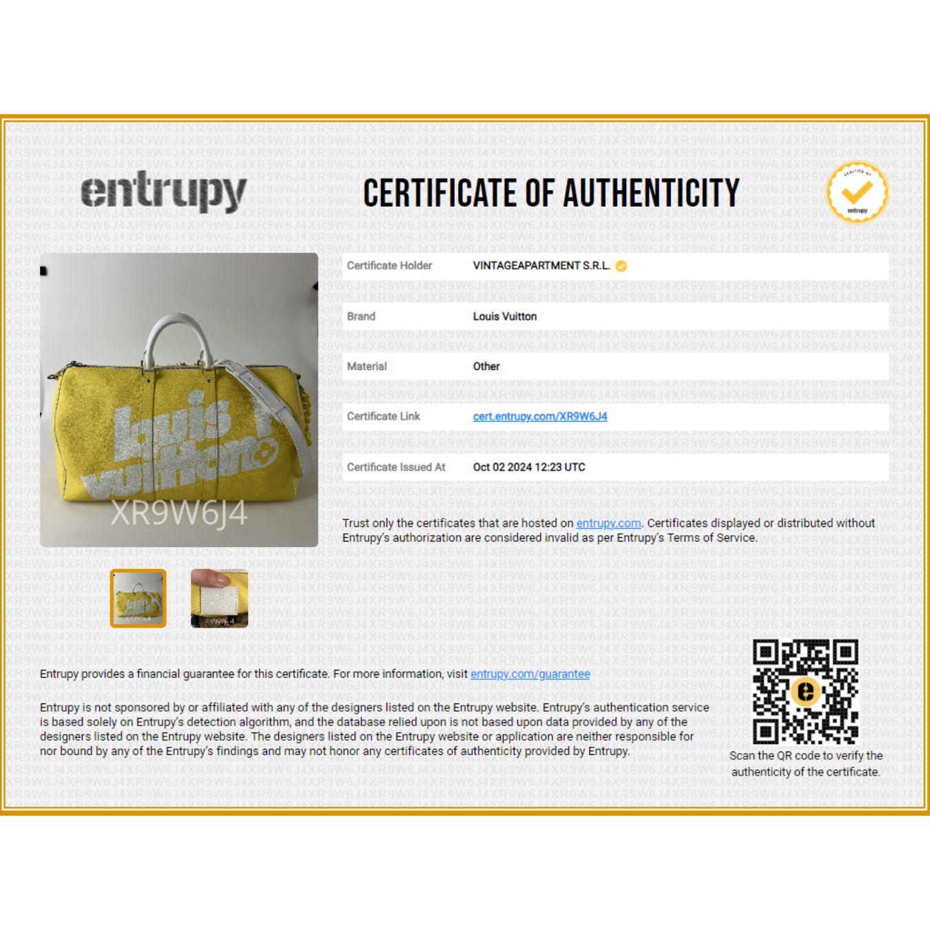 Louis Vuitton Keepall Everyday Virgil Abloh giallo 2021