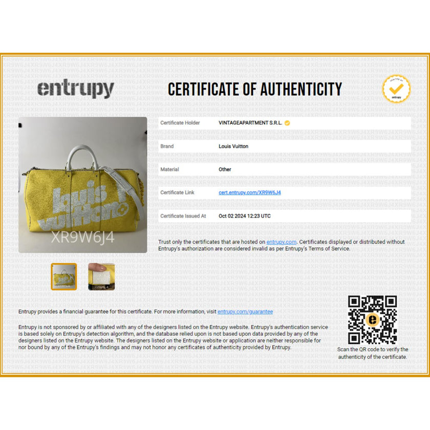 Louis Vuitton Keepall Everyday Virgil Abloh giallo 2021