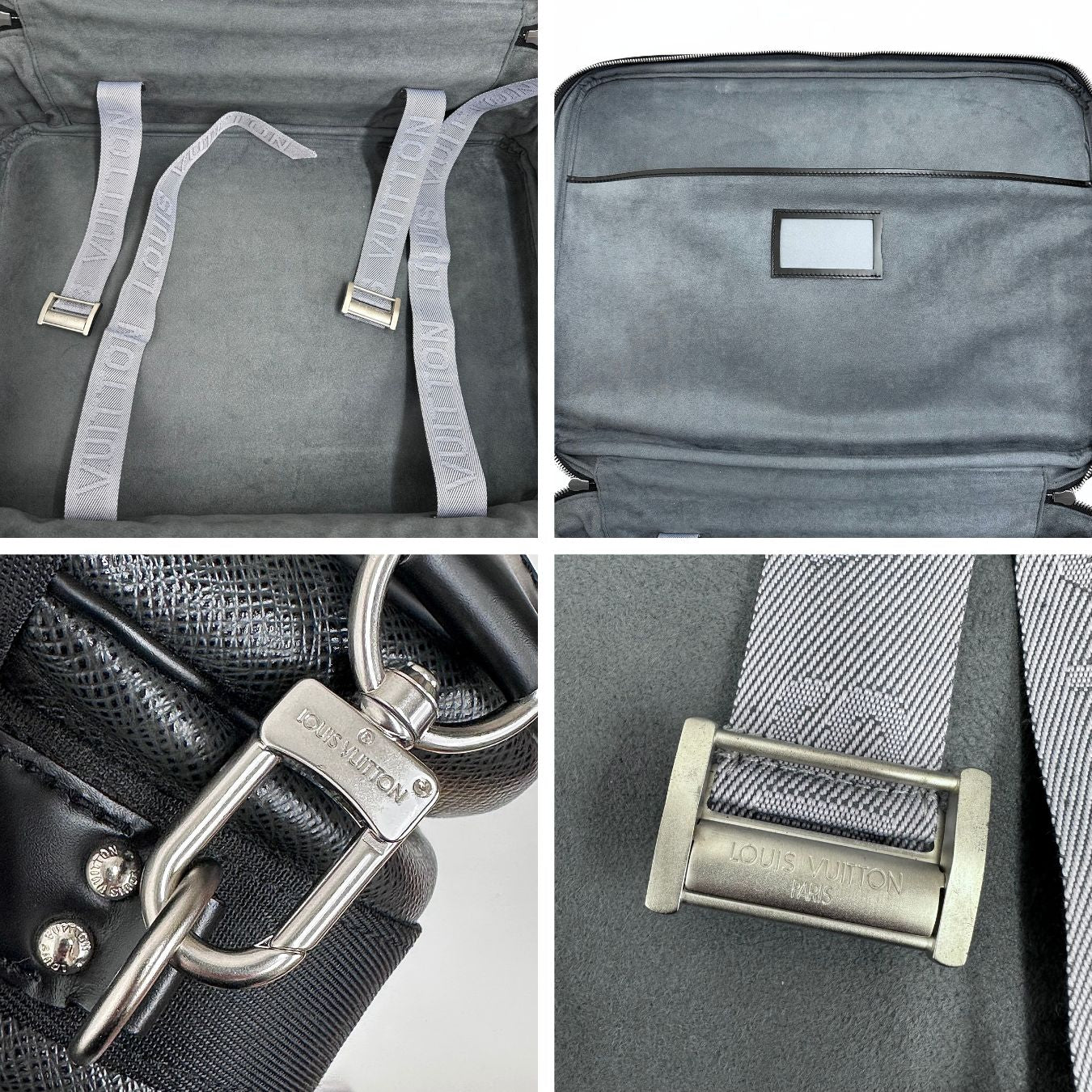 Louis Vuitton borsa da viaggio Satellite 53 Taiga nera