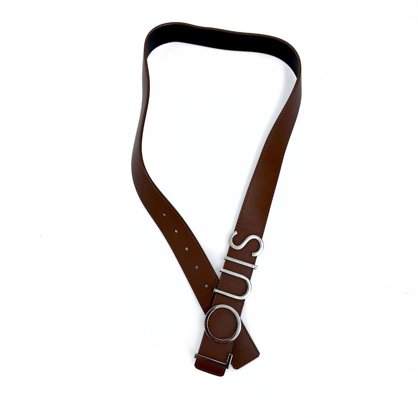 Louis Vuitton cintura da donna in pelle marrone