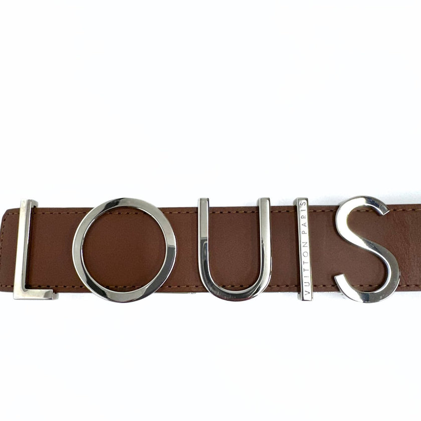 Louis Vuitton cintura da donna in pelle marrone