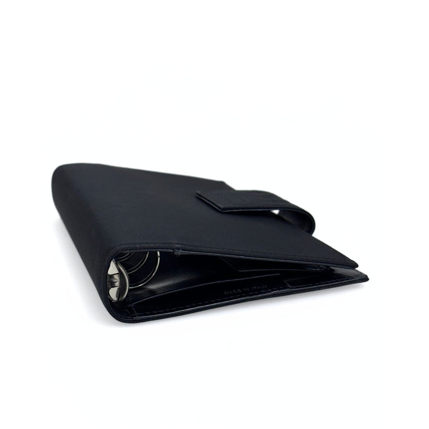 Prada copertina per agenda in tela vela nera