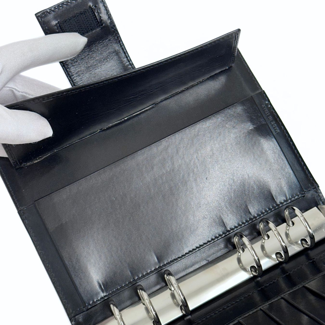 Prada copertina per agenda in tela vela nera