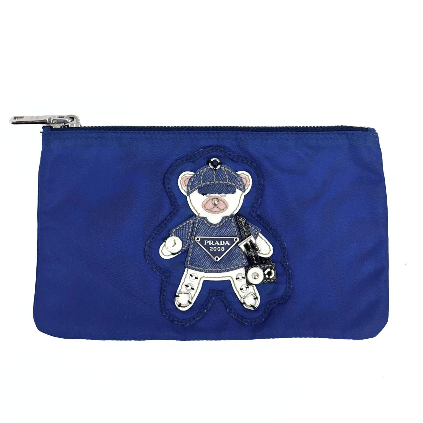 Prada pouch in nylon e saffiano