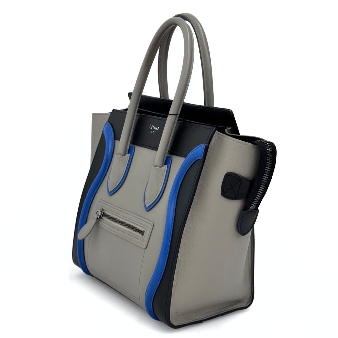 Celine Luggage Micro in pelle multicolore