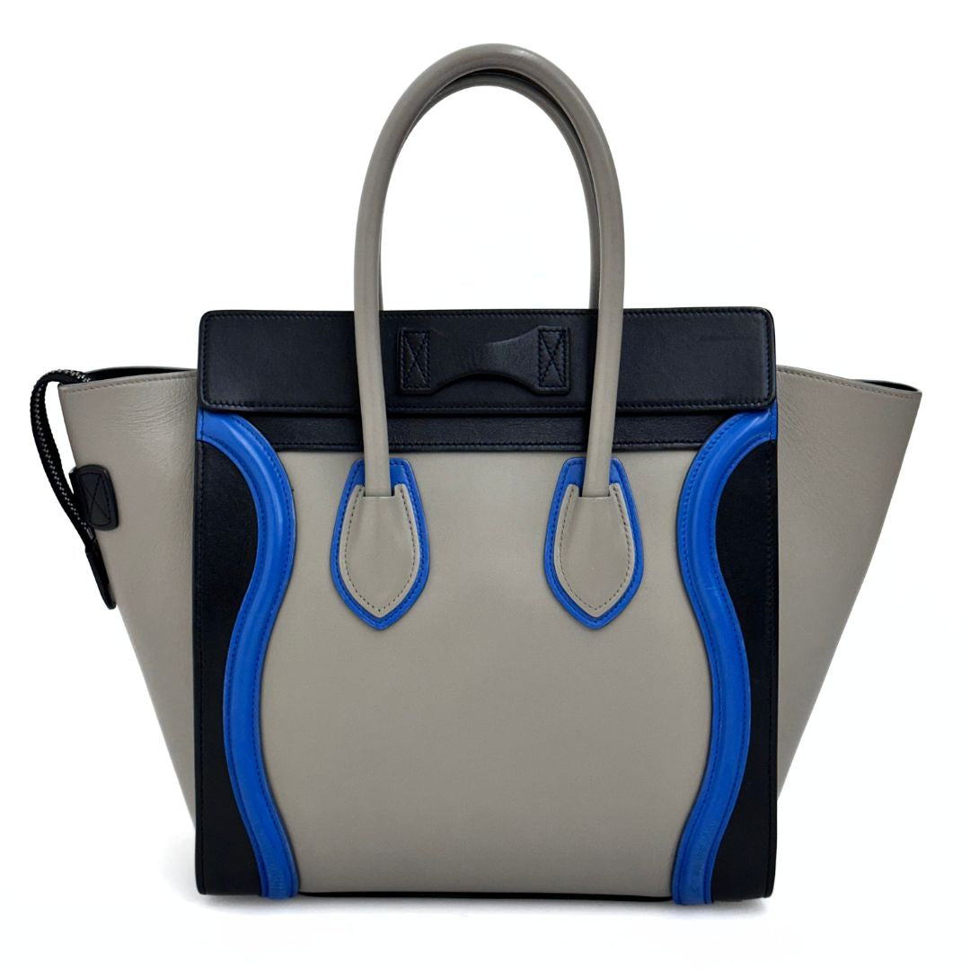 Celine Luggage Micro in pelle multicolore