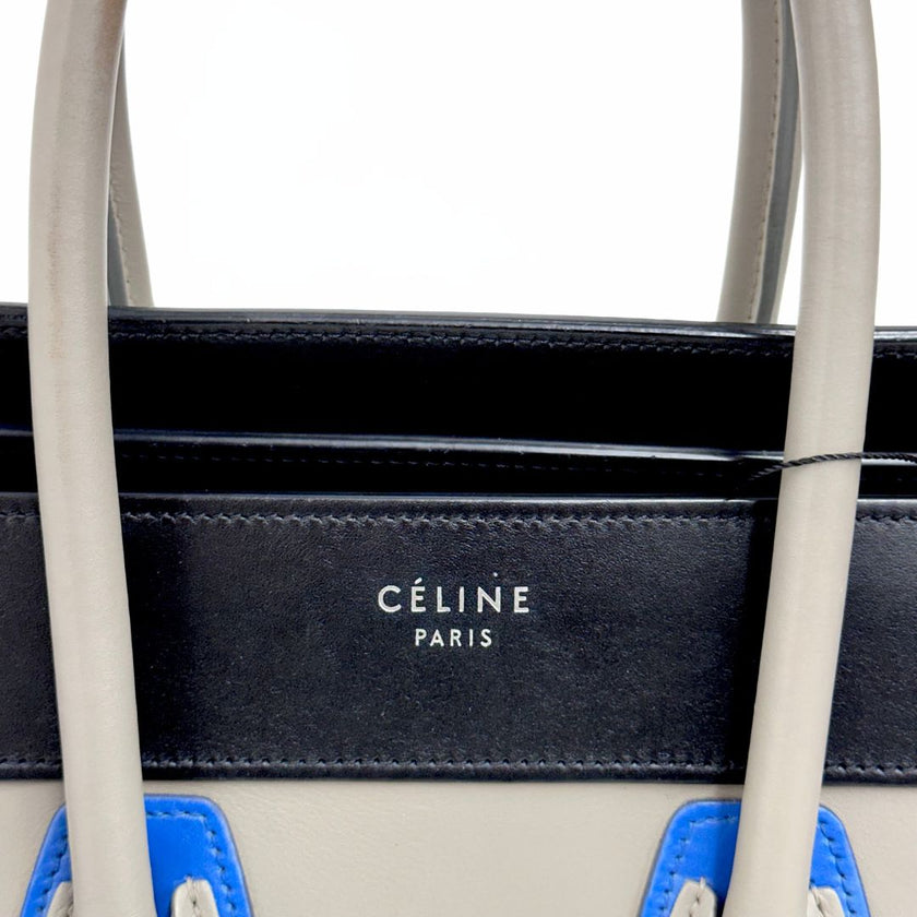 Celine Luggage Micro in pelle multicolore