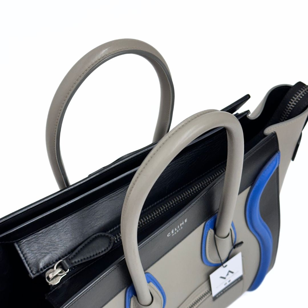 Celine Luggage Micro in pelle multicolore