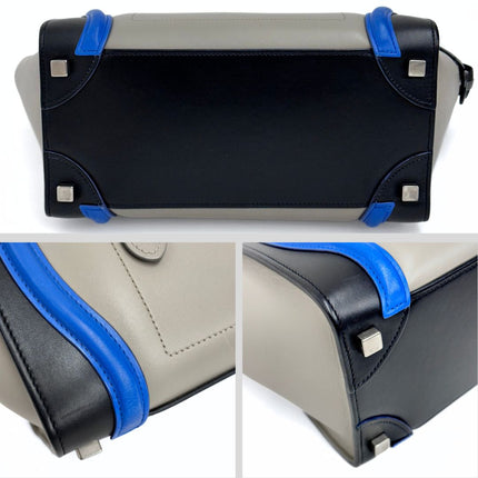 Celine Luggage Micro in pelle multicolore