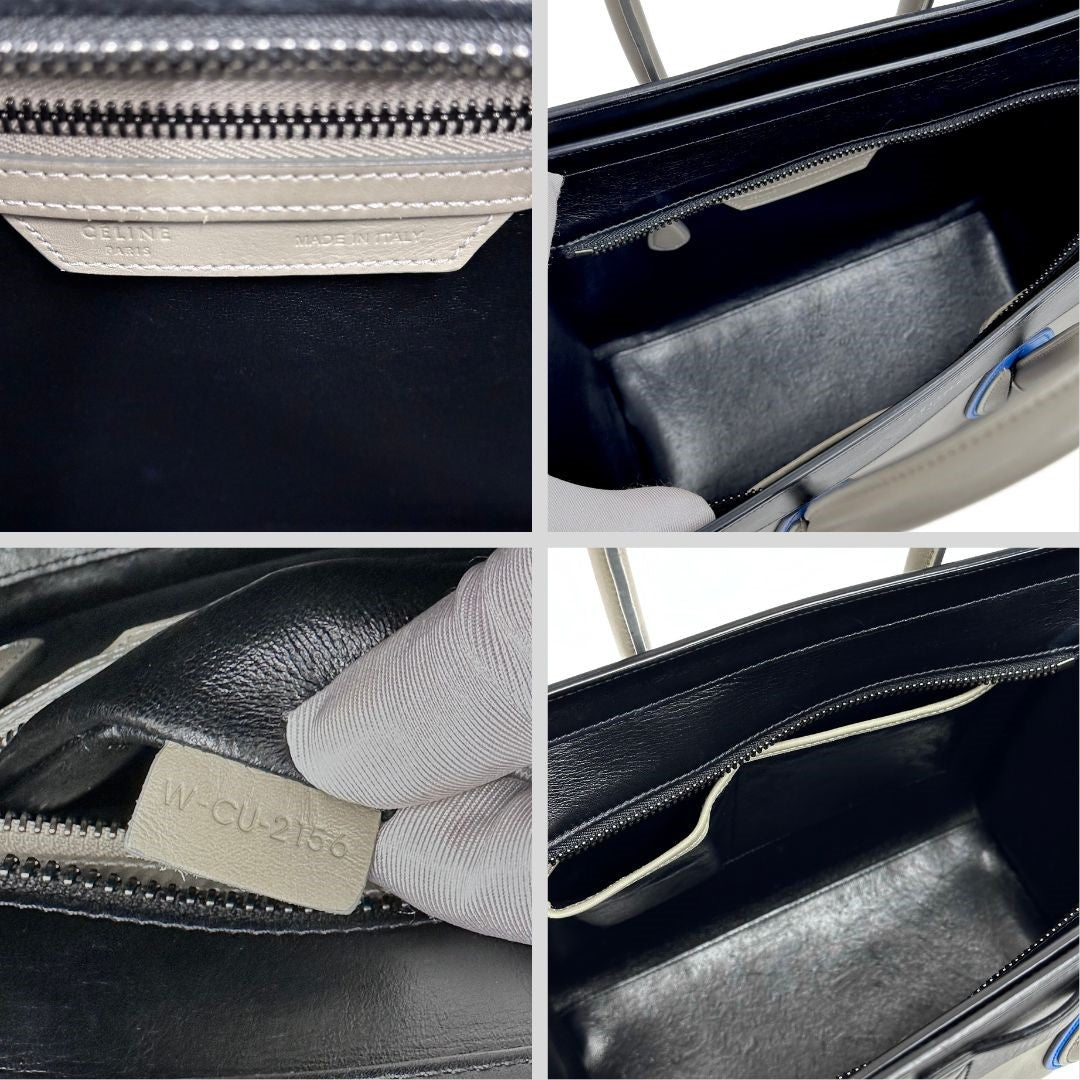 Celine Luggage Micro in pelle multicolore