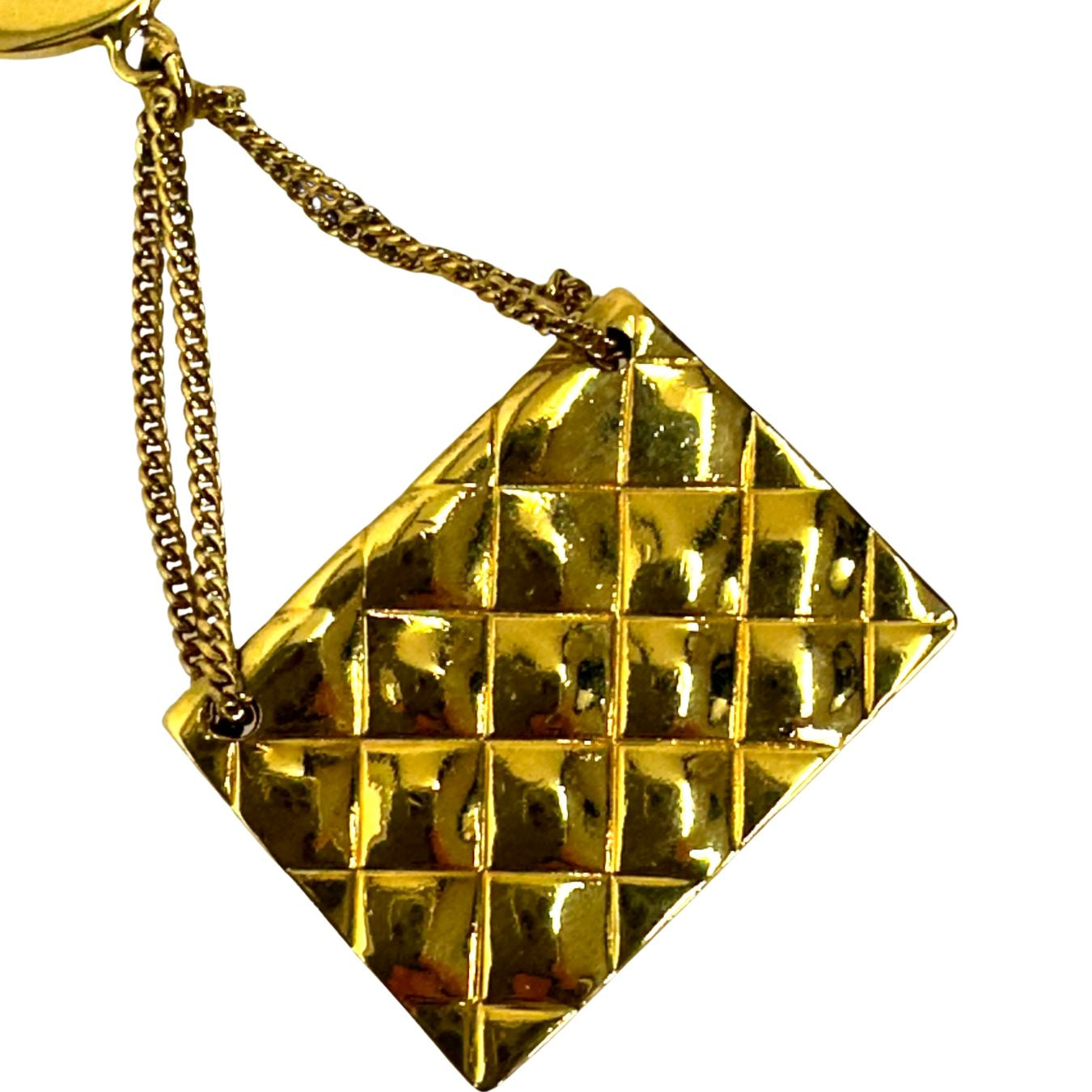 Chanel spilla Classic Flap placcato oro