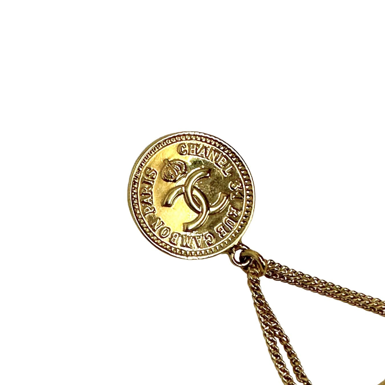 Chanel spilla Classic Flap placcato oro