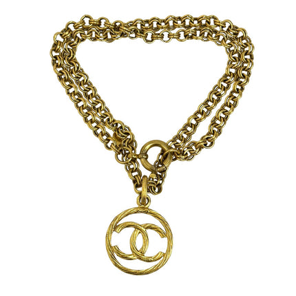 Chanel collana vintage 1993 CC medaglione