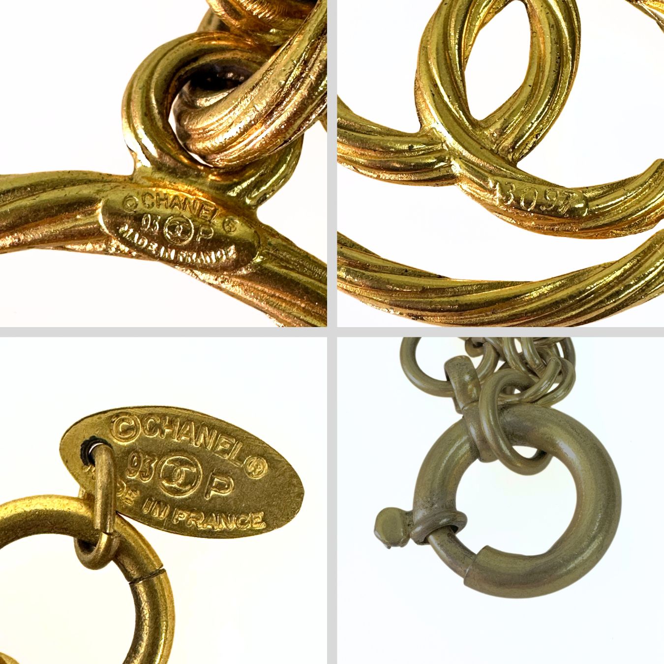 Chanel collana vintage 1993 CC medaglione