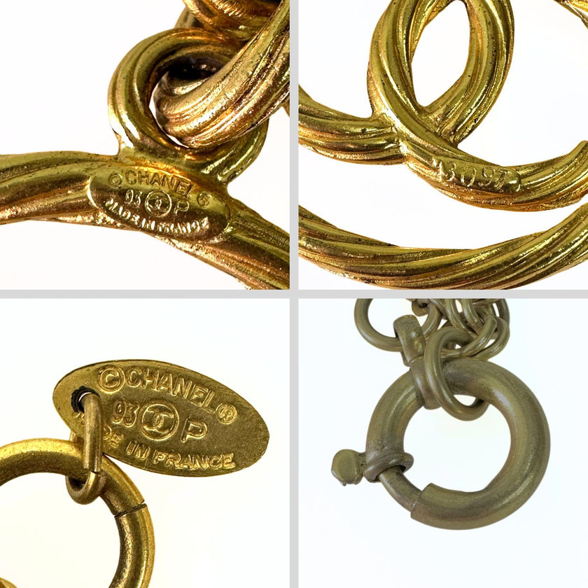 Chanel collana vintage 1993 CC medaglione