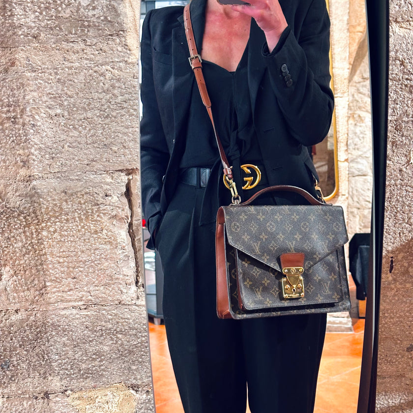 Louis Vuitton borsa Monceau vintage in tela monogram