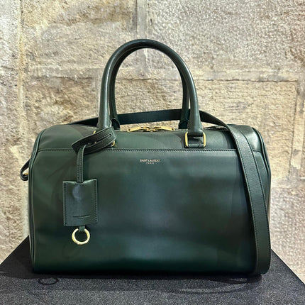 Borsa Saint Laurent Duffle Grande in Pelle Verde