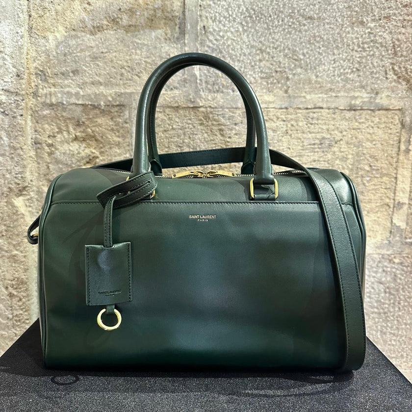 Borsa Saint Laurent Duffle Grande in Pelle Verde