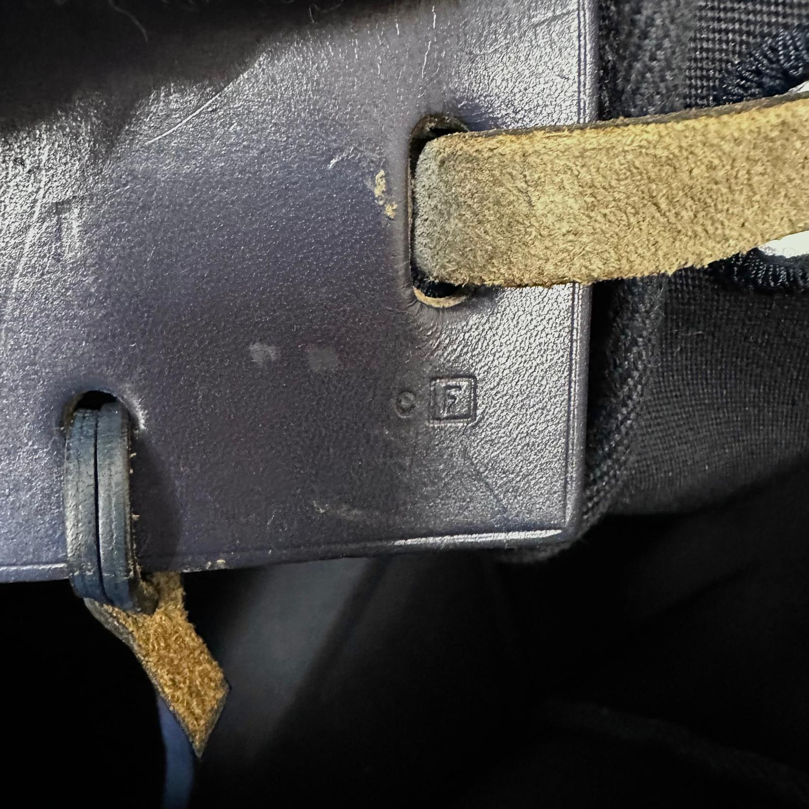 Borsa Hermès Herbag Zip MM in Tela Blu Navy e Pelle – Completa di Dustbag