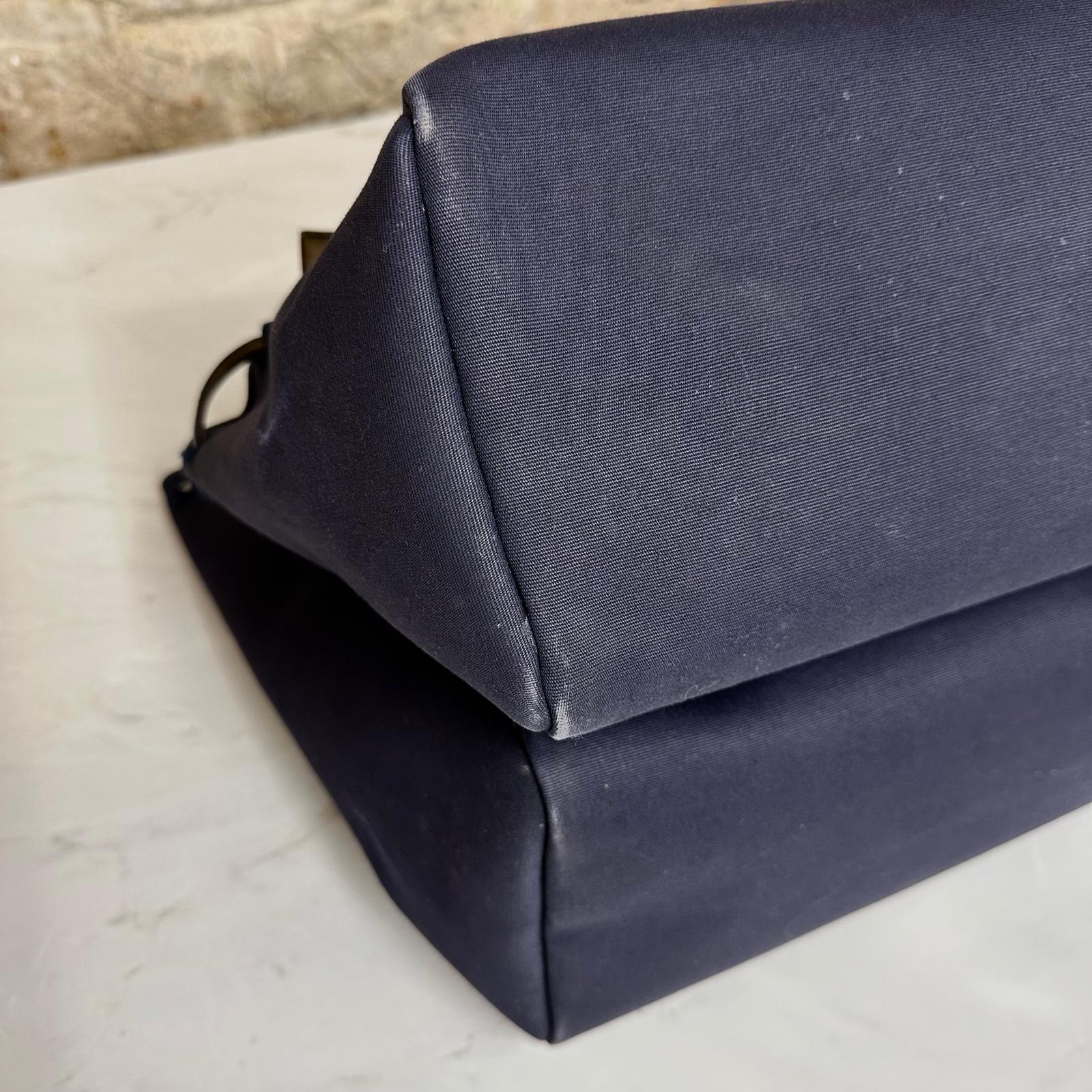 Borsa Hermès Herbag Zip MM in Tela Blu Navy e Pelle – Completa di Dustbag