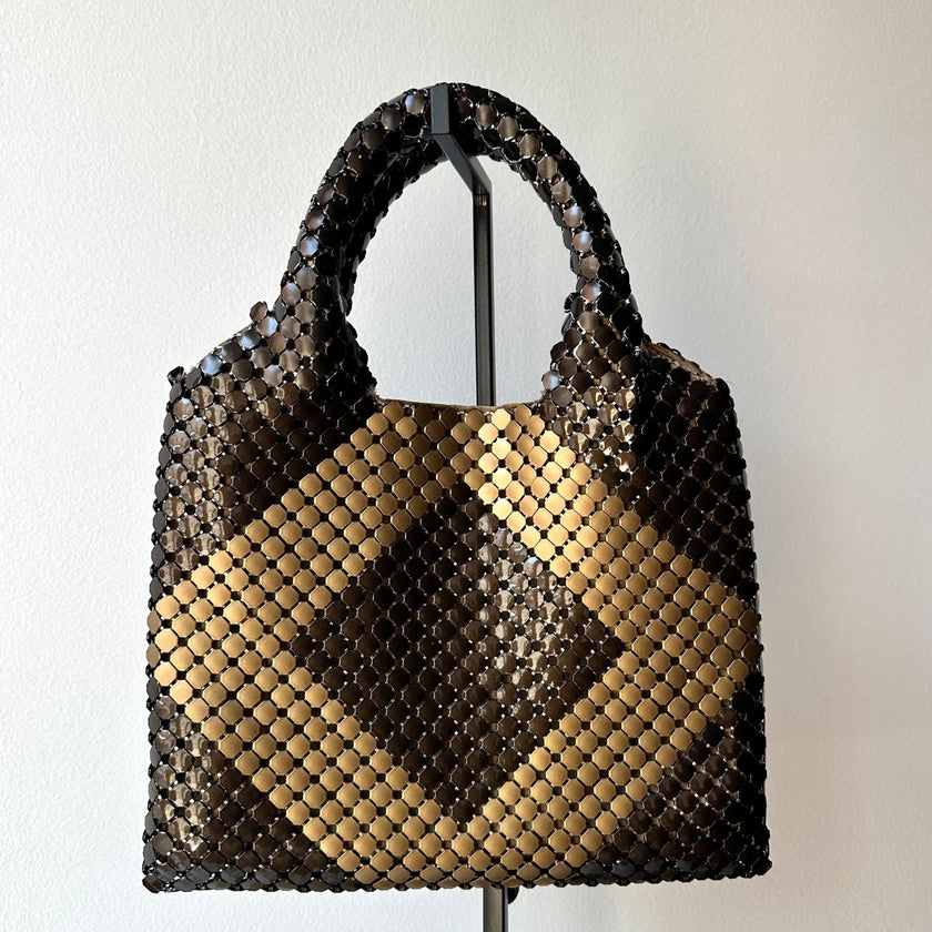 Bottega Veneta Mini Borsa Tote in Metallo Intrecciato