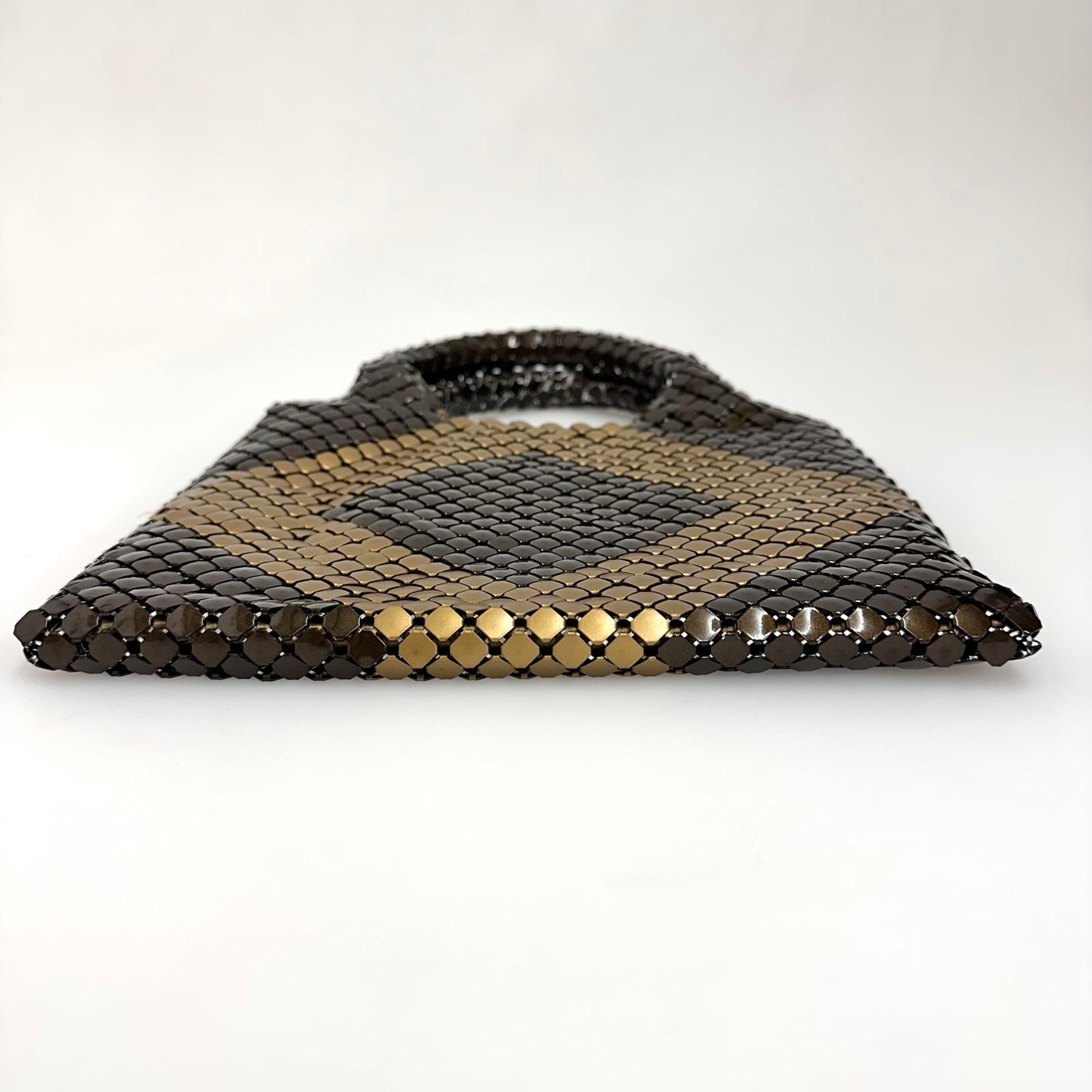 Bottega Veneta Mini Borsa Tote in Metallo Intrecciato