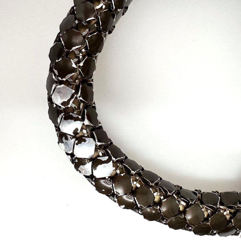 Bottega Veneta Mini Borsa Tote in Metallo Intrecciato