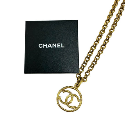 Chanel collana vintage 1993 CC medaglione