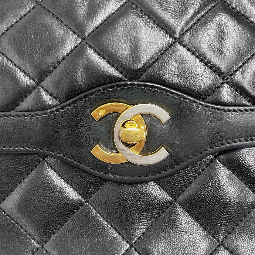 Chanel Borsa Vintage Timeless 25 Limited Paris in Pelle Nera