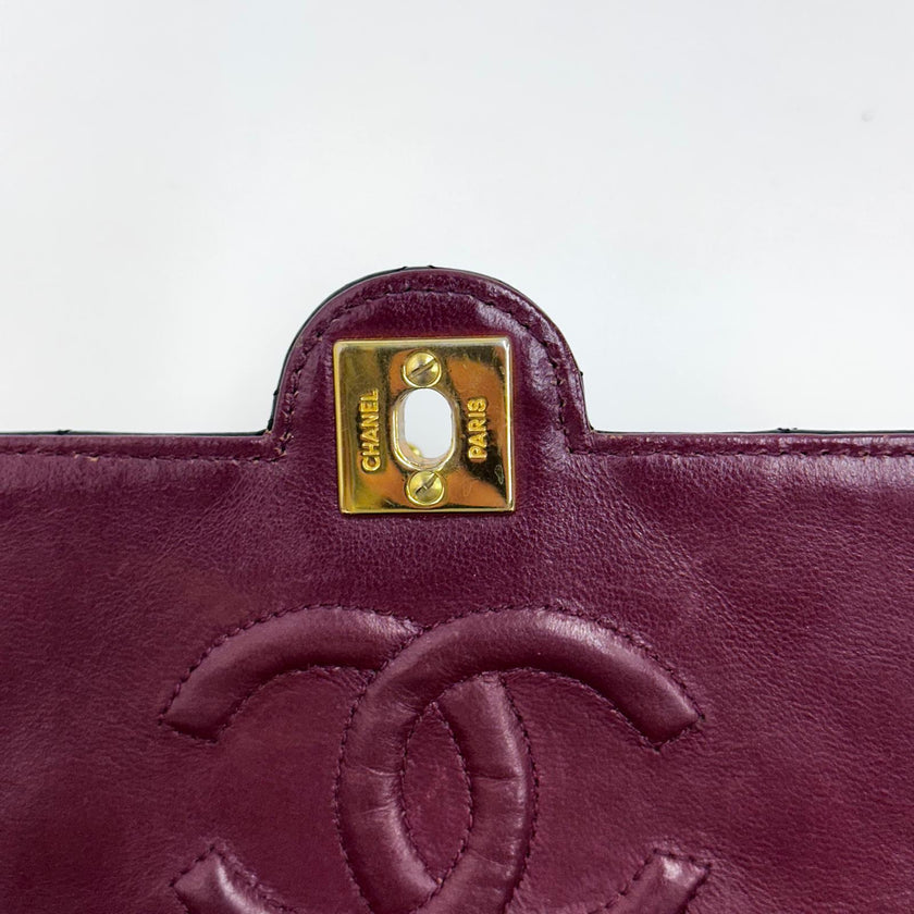 Chanel Vintage Single Flap in Pelle Nera con Hardware Dorato