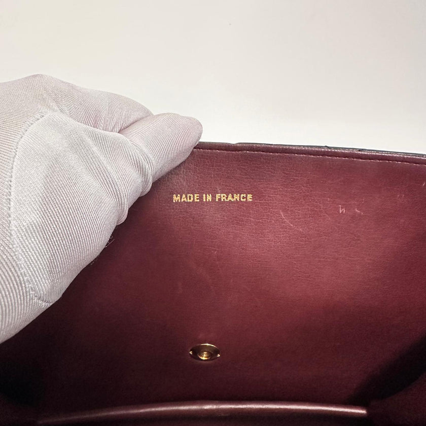 Chanel Borsa Classic Flap singola in pelle nera con catena