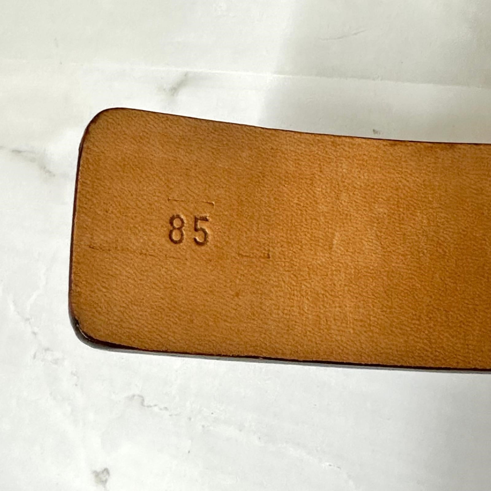 Cintura Etro Donna in Pelle Marrone Stampa Cocco con Fibbia Argento