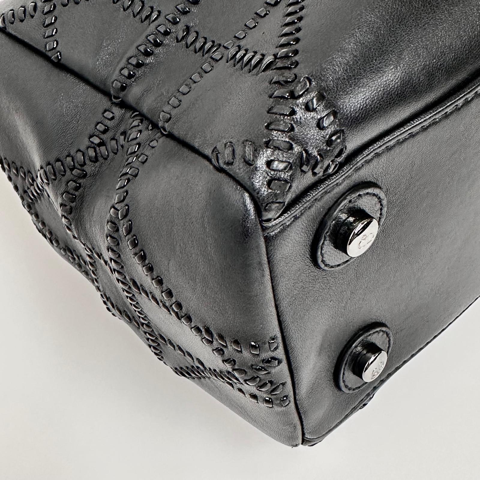 Dior Borsa Panarea Cannage Nera con catena e lucchetto