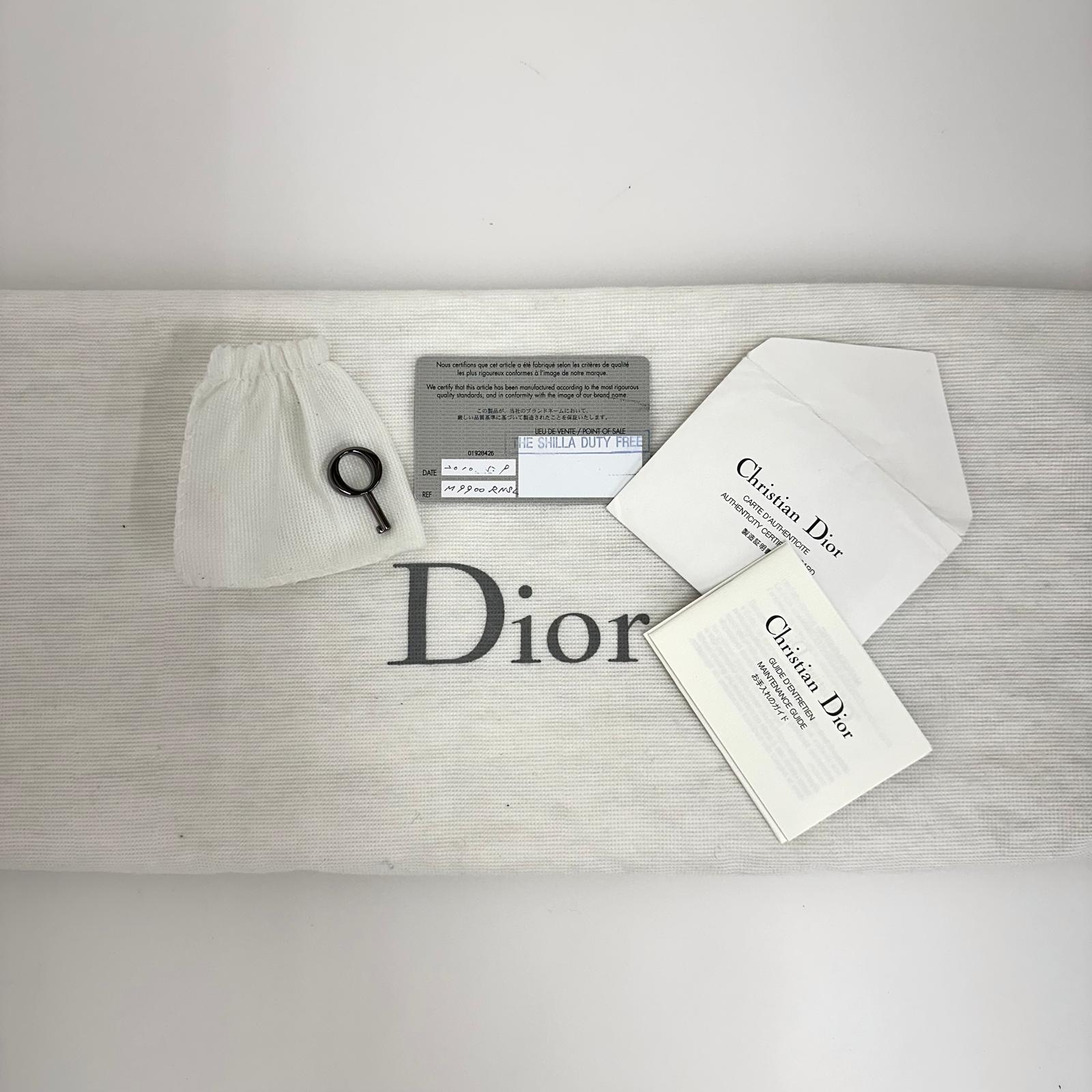 Dior Borsa Panarea Cannage Nera con catena e lucchetto