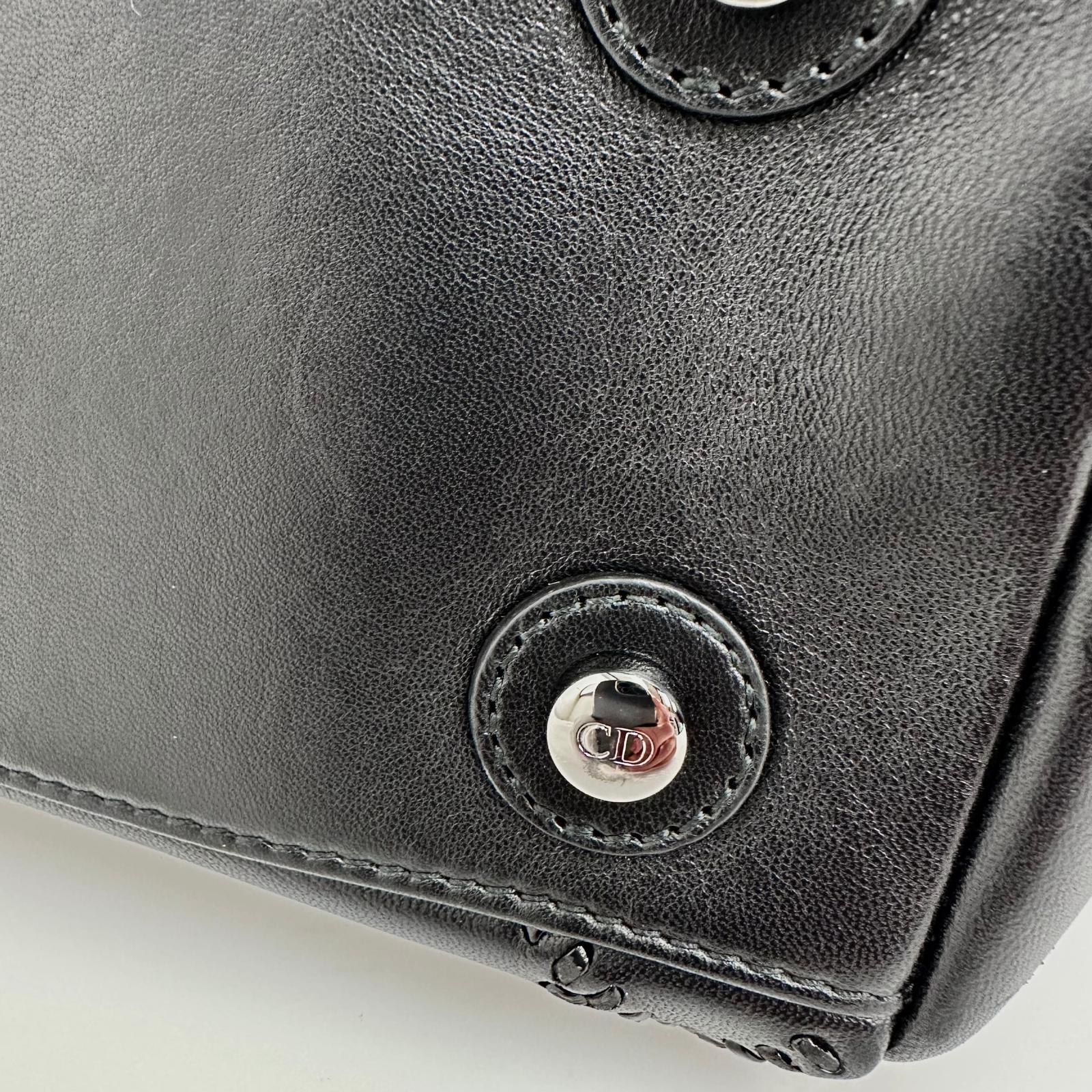 Dior Borsa Panarea Cannage Nera con catena e lucchetto