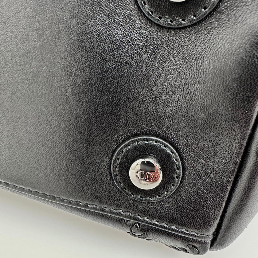 Dior Borsa Panarea Cannage Nera con catena e lucchetto