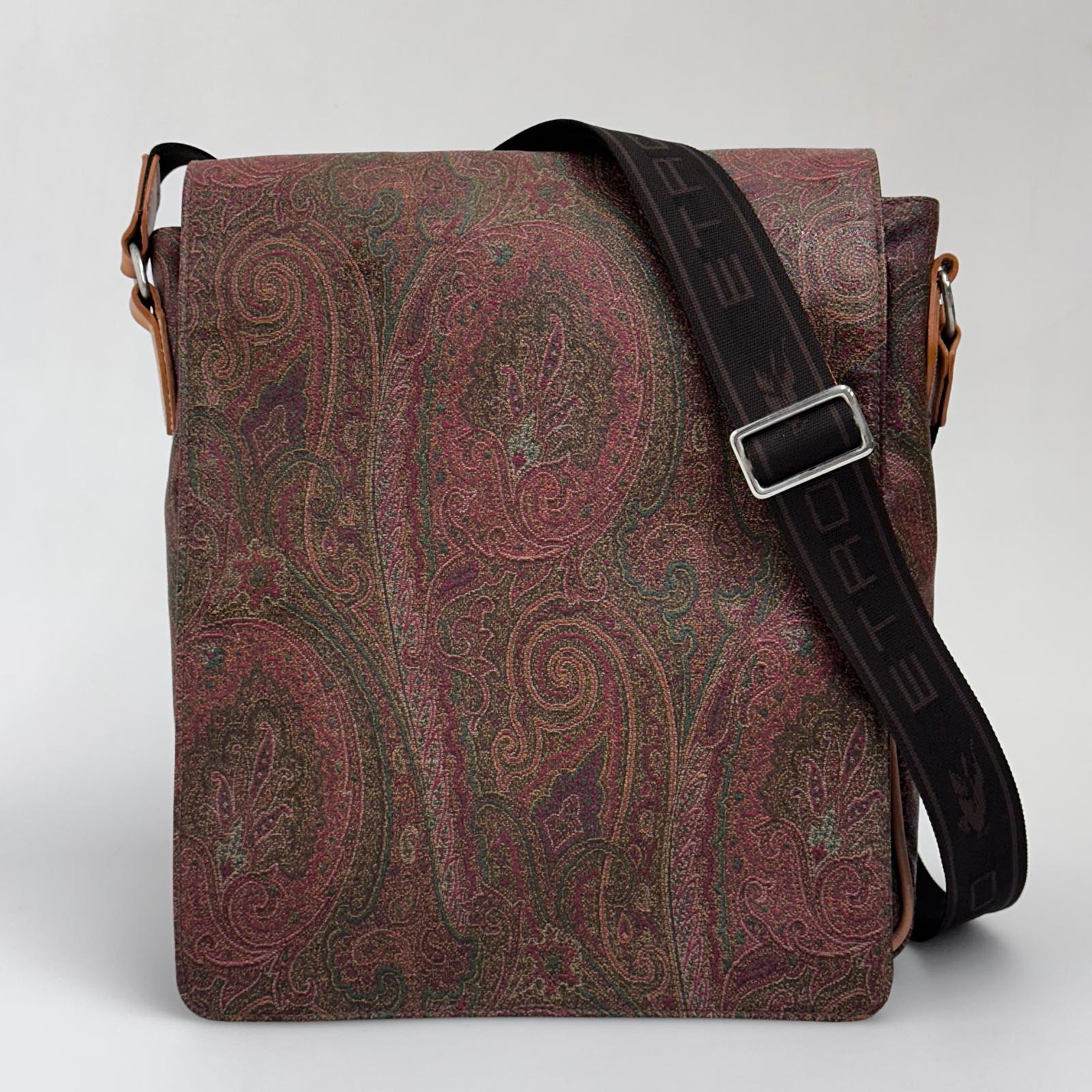 Etro Borsa Messenger in Tessuto Paisley con Tracolla Regolabile