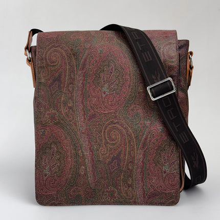 Etro Borsa Messenger in Tessuto Paisley con Tracolla Regolabile