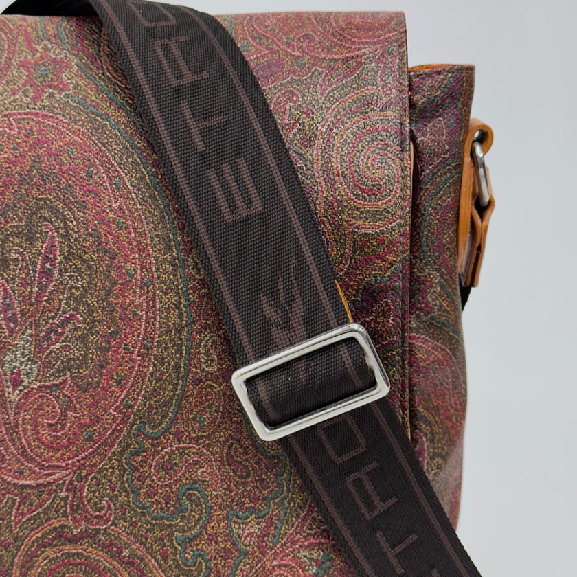 Etro Borsa Messenger in Tessuto Paisley con Tracolla Regolabile