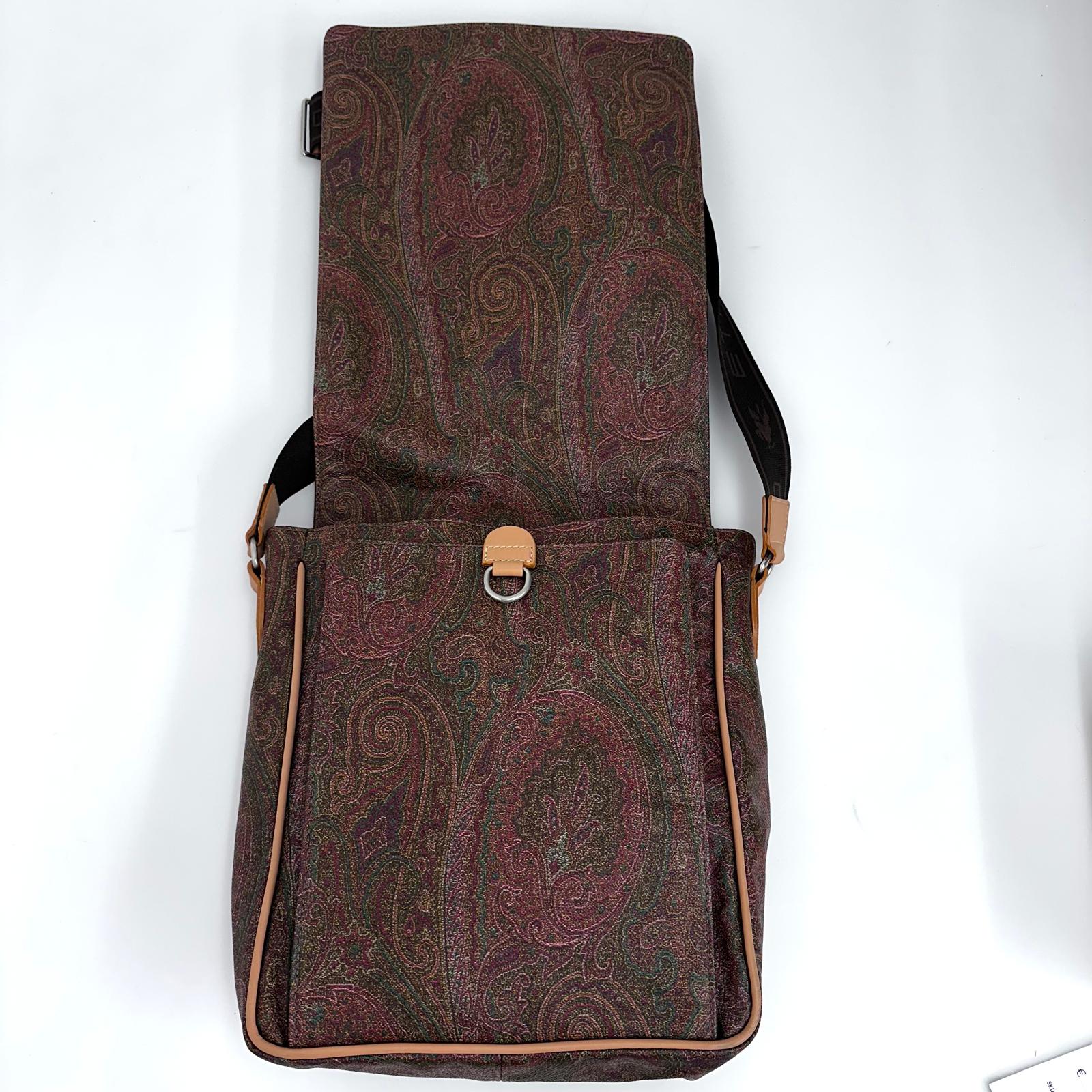 Etro Borsa Messenger in Tessuto Paisley con Tracolla Regolabile