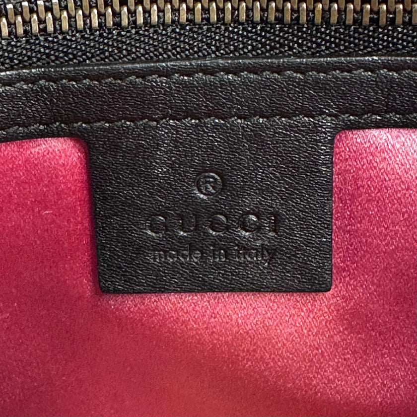Gucci Borsa GG Marmont Small in Velluto Nero