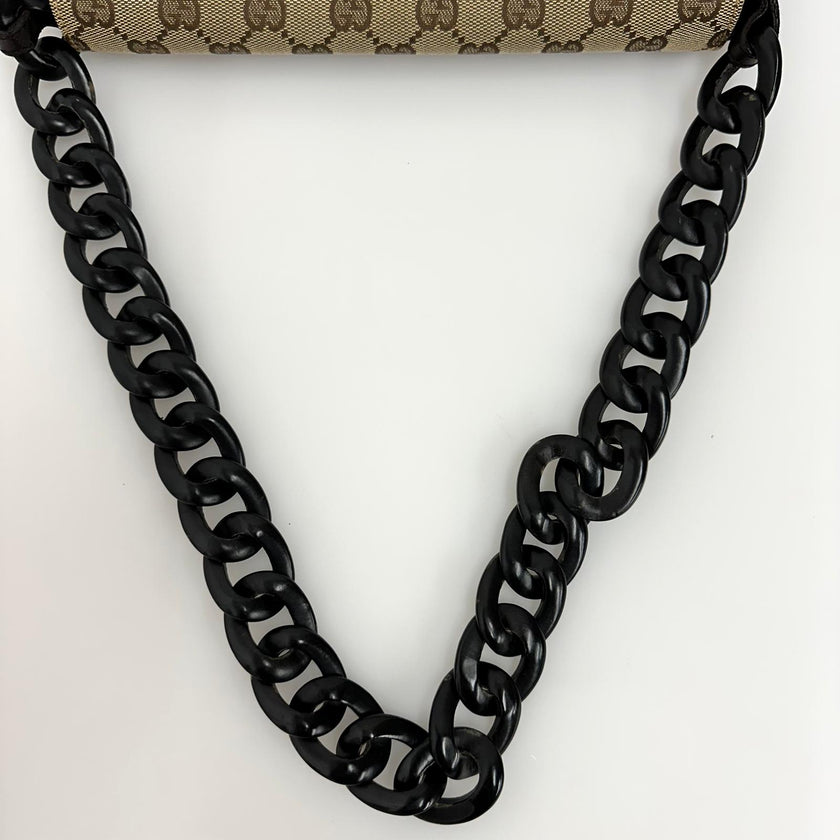 Gucci Borsa Hobo GG Supreme con Catena Oversize in Resina