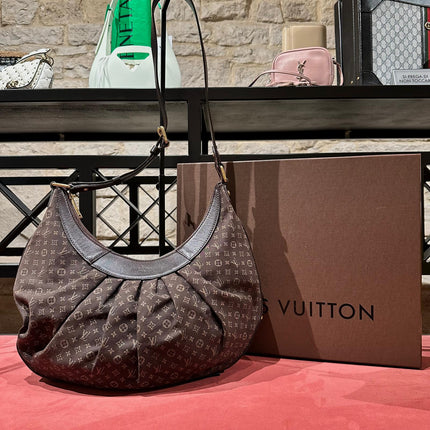 Louis Vuitton Borsa Hobo Rhapsodie Idylle in Tela Marrone