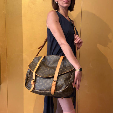 Louis Vuitton Rara Borsa Vintage Saumur 40 in Tela Monogram