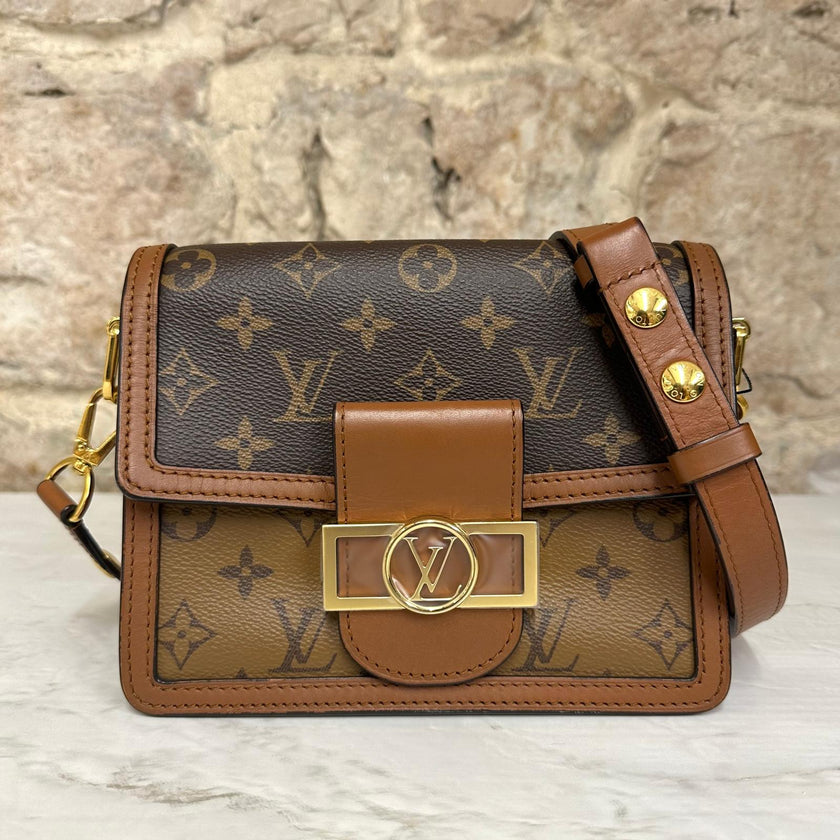 Louis Vuitton Borsa a tracolla Dauphine Mini Monogram Reverse