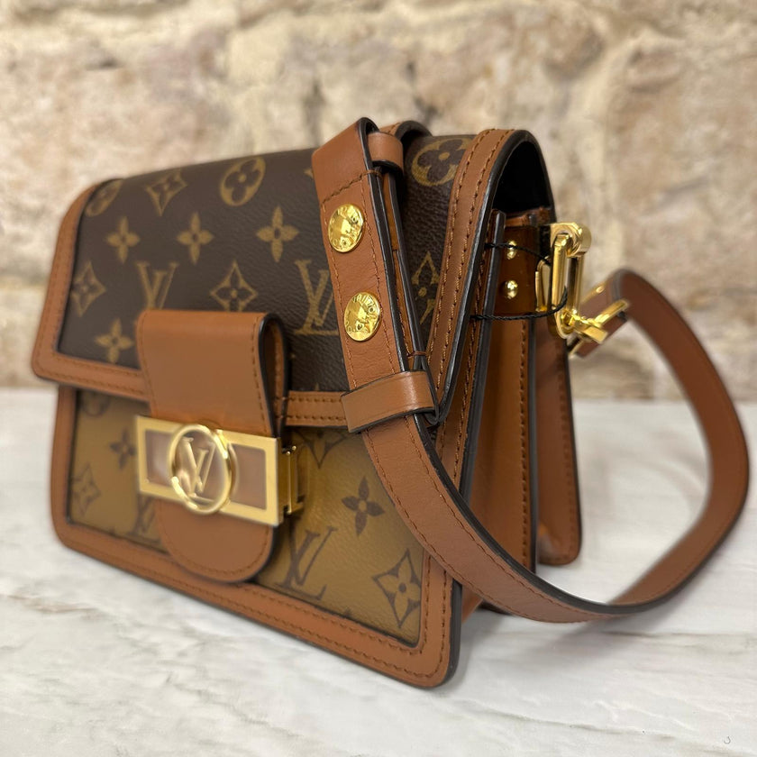 Louis Vuitton Borsa a tracolla Dauphine Mini Monogram Reverse