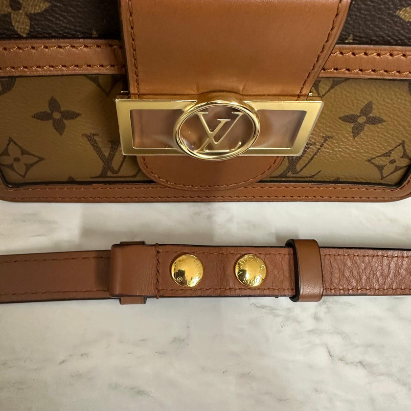 Louis Vuitton Borsa a tracolla Dauphine Mini Monogram Reverse